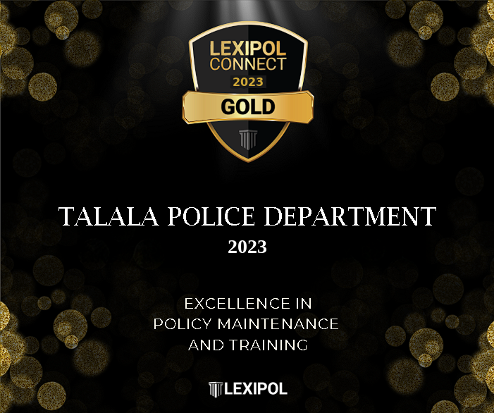 Lexipol Connect Gold 2023 — Talala Police Department